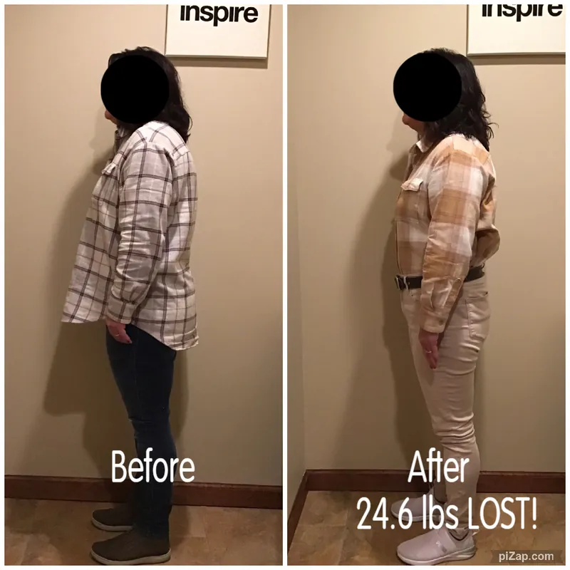 6 Weeks · 16.5 Inches Lost
