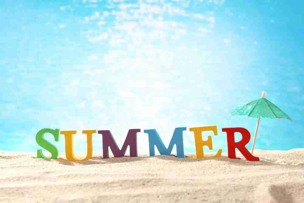 Healthy summer lifestyle, staying active and eating nutritious food